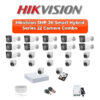 Hikvision 22 Camera 3K HD CCTV Combo Kit | 3K Smart Hybrid Light + Mic | 32CH XVR / DVR | 2×4TB HDD