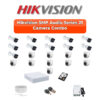 Hikvision 21 Camera 5MP HD CCTV Combo Kit | Audio IR | 32CH XVR / DVR | 2×4TB HDD