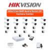Hikvision 22 Camera 5MP HD CCTV Combo Kit | Audio IR | 32CH XVR / DVR | 2×4TB HDD