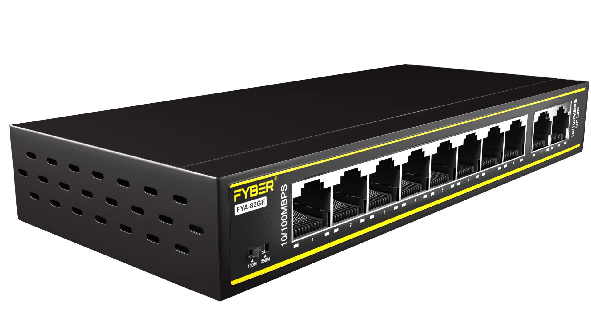 FYBER 8 Port PoE Switch (Gigabit) | FYA-82GE 2 FYBER FYA-82GE 8 Port PoE Switch (Gigabit) official product image 2