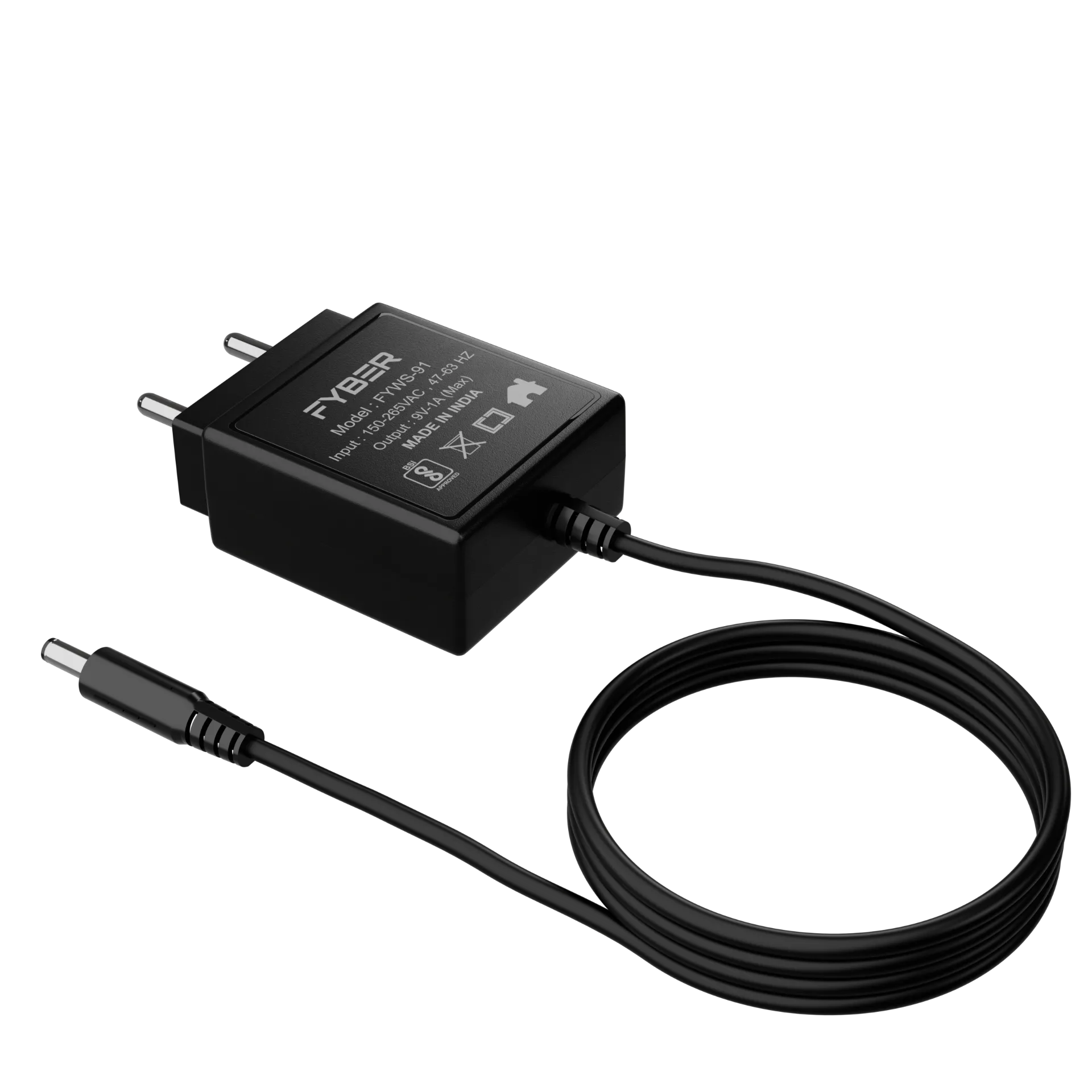 FYBER 9V 1A Wall Adapter | FYWS-91 2 FYBER FYWS-91 9V 1A Wall Adapter official product image 2