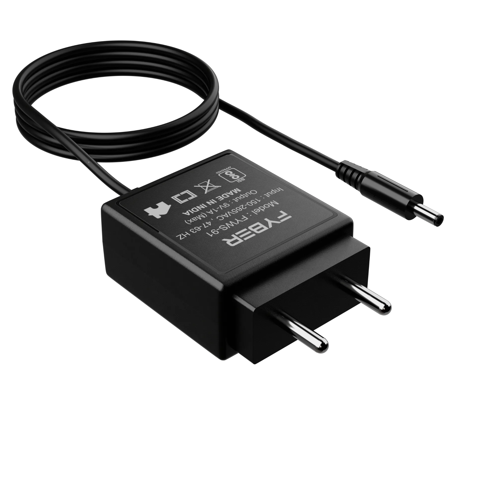 FYBER 9V 1A Wall Adapter | FYWS-91 3 FYBER FYWS-91 9V 1A Wall Adapter official product image 3