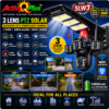Active Q Plus SLW3 5MP WiFi 3-Lens PTZ Solar Streetlight Camera | 24000mAh | V380 Pro