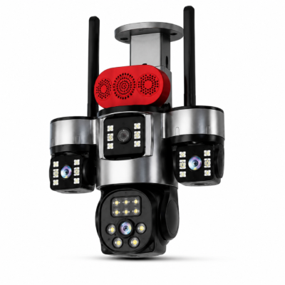UNEPLUS 4 Lens 5MP 4G SIM PTZ Camera | Smart Tracking | Two-Way Talk | HiEasy App | 1 Year Warranty