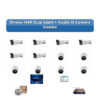 Onevu 12 Camera 4MP IP CCTV Combo Kit | Dual Light + Audio | 16CH NVR | 1×2TB HDD