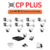 CP Plus 13 Camera 2.4MP HD CCTV Combo Kit | CCTV | 16CH DVR / XVR | 1×4TB