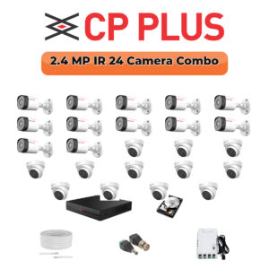CP Plus 24 Camera 2.4MP HD CCTV Combo Kit | CCTV | 32CH DVR / XVR | 2×4TB