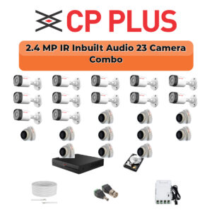 CP Plus 23 Camera 2.4MP HD CCTV Combo Kit | CCTV | 32CH DVR / XVR | 2×4TB