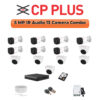CP Plus 13 Camera 5MP HD CCTV Combo Kit | Built-in Mic | 16CH DVR / XVR | 1×4TB