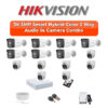 Hikvision 14 Camera 5MP HD CCTV Combo Kit | Two-Way Audio + Smart Hybrid Light | 16CH DVR / XVR | 1×4TB