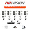 Hikvision 22 Camera 8MP HD CCTV Combo Kit | Smart IR | 32CH DVR / XVR | 2×4TB
