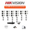 Hikvision 32 Camera 8MP HD CCTV Combo Kit | Smart IR | 32CH DVR / XVR | 2×6TB