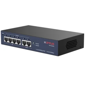 CP Plus CP-UNW-HPU4H2-48 4 Ports Unmanaged PoE Switch with 2 Uplink Ports official image 1