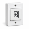 Plastic exit push button for access control door