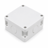 White PVC junction box for indoor CCTV camera mounting and cable joints