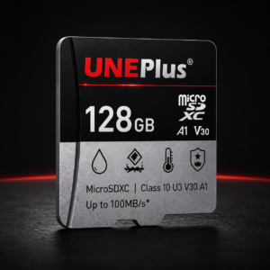 UNEPLUS 128GB Surveillance microSD Card | AOV Solar Camera | A1 U3 V30 | Up to 100MB/s | 5 Year Warranty