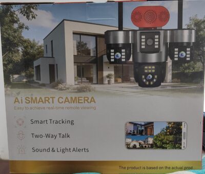 UNEPLUS 4 Lens 5MP WiFi PTZ Camera | Quad View | HiEasy App | 1 Year Warranty