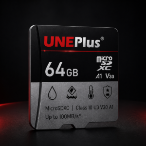 UNEPLUS 64GB A1 U3 V30 surveillance microSD card for AOV solar cameras